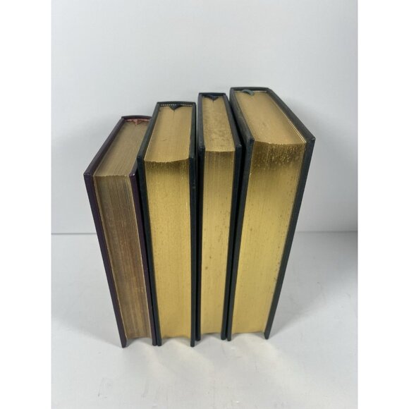 Lot Of 4 Franklin Library Full Leather Books Vintage Decor Collectible Hardcover - Picture 3 of 4
